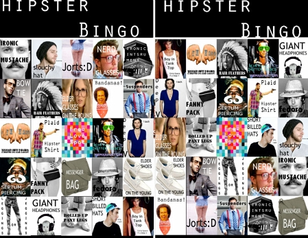 Hipster Bingo